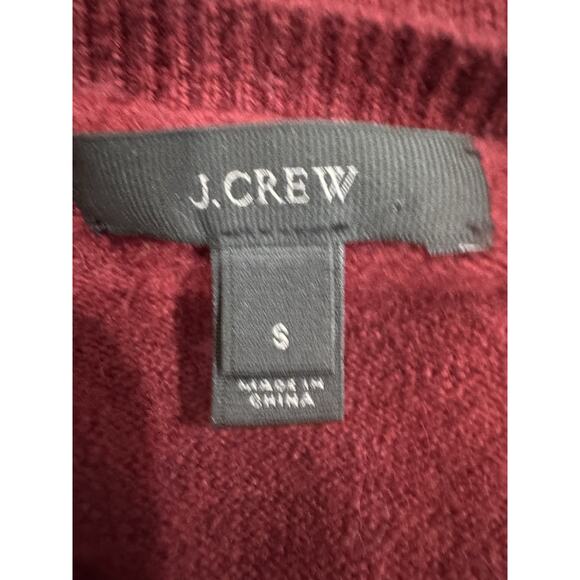 Maroon V-Neck Sweater Tunic with Pockets Long Sleeve Comfy Casual - Picture 4 of 6